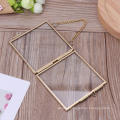 Glass Metal Picture Frame Free Hanging Picture Frame